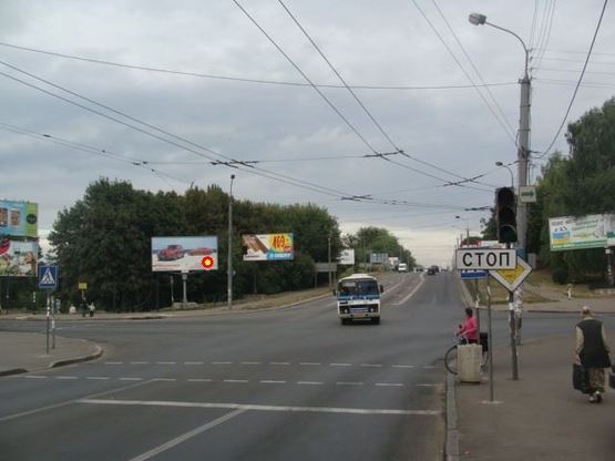 Фото рекламної площини за адресою Киевская ул / Костромская ул, из центра