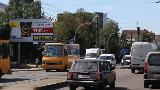 Фото рекламной плоскости по адресу Киевская ул, 102, в центр