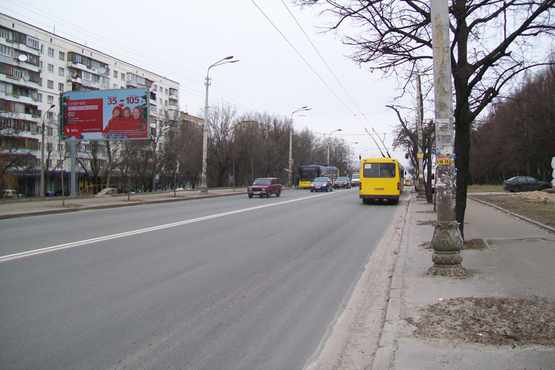 Фото рекламной плоскости по адресу пр.Голосеевский,128