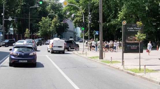 Фото рекламной плоскости по адресу Михаила Грушевского ул. 9