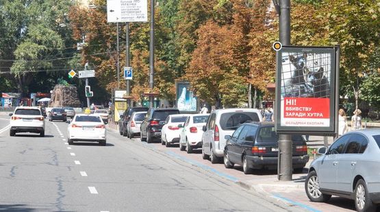 Фото рекламної площини за адресою Ивана Мазепы ул. 5/3 Магазин Оптика