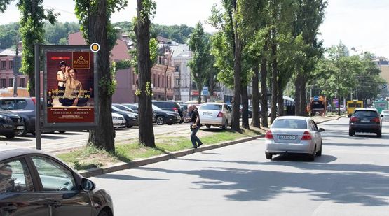 Фото рекламної площини за адресою Нижний Вал ул./ Межигорская ул.