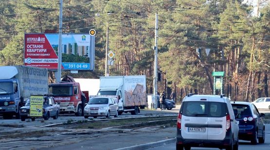 Фото рекламной плоскости по адресу Навои А. ул. / Миропольская ул., р-н "Юность", от рынка