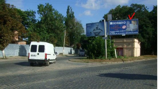 Фото рекламной плоскости по адресу Заводская ул / Коломыйская ул, правый, из центра