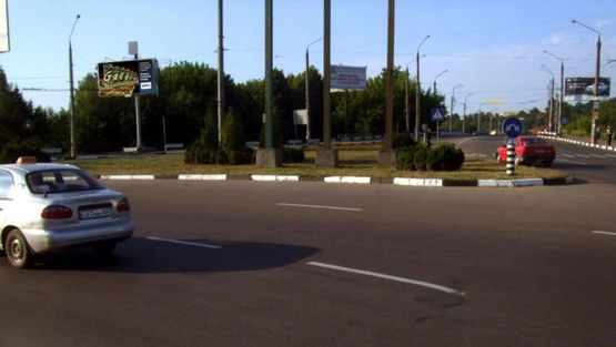 Фото рекламной плоскости по адресу Гагарина ул, транспортное кольцо, с ул Хотинской