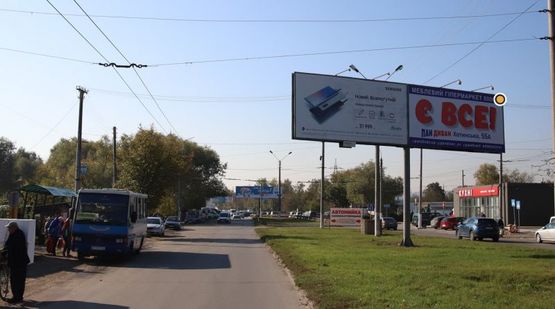 Фото рекламной плоскости по адресу Калиновская ул, ост трол 5, к рынку, правый