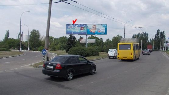 Фото рекламної площини за адресою 200 лет Херсона пл, из центра, к ул Буденного, левый