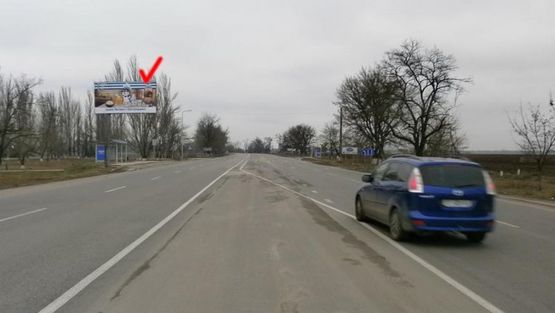 Фото рекламной плоскости по адресу Бериславское шоссе Молокозавод