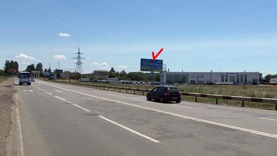 Фото рекламной плоскости по адресу Николаевское шоссе въезд 3, р-н опоры