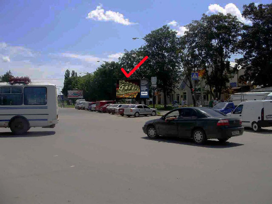 Фото рекламной плоскости по адресу Первомайская ул., рынок, вокзал  !!! Размер 3010х6020 мм !!!