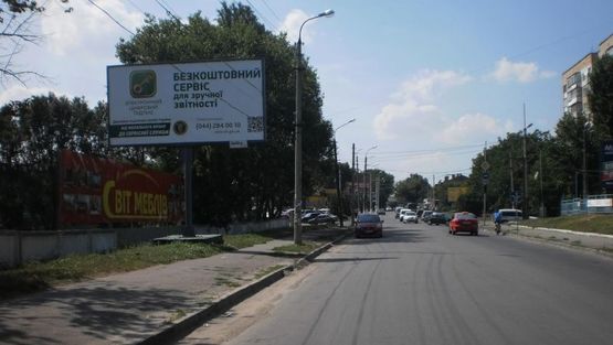 Фото рекламної площини за адресою Куприна ул. / Козацкая ул. !!! Размер 6030х3030 мм !!!