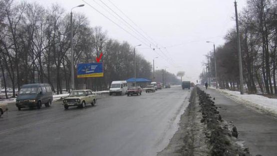 Фото рекламної площини за адресою Львовское шоссе, 100м от кольца с Тернопольской ул., из центра !!! Размер 6030х3030 мм !!!