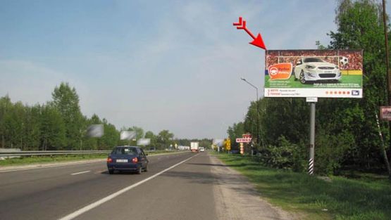 Фото рекламной плоскости по адресу Днепровское шоссе,  28км 350м, из Киева, Ресторан "Три мушкетера"