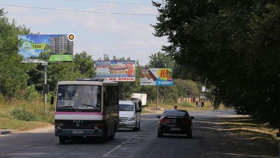 Фото рекламной плоскости по адресу Владимирская ул, возле АЗС, в центр