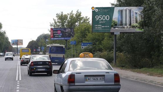 Фото рекламной плоскости по адресу Набережна вул. / Затишна вул.