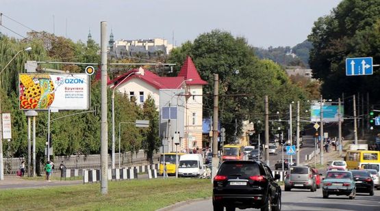 Фото рекламной плоскости по адресу Княгини Ольги ул. / Сахарова ул., в центр
