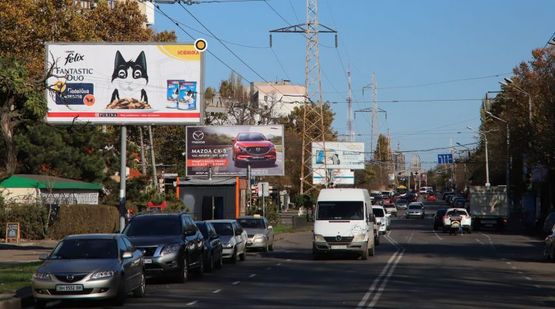 Фото рекламной плоскости по адресу Космонавтов ул., 14