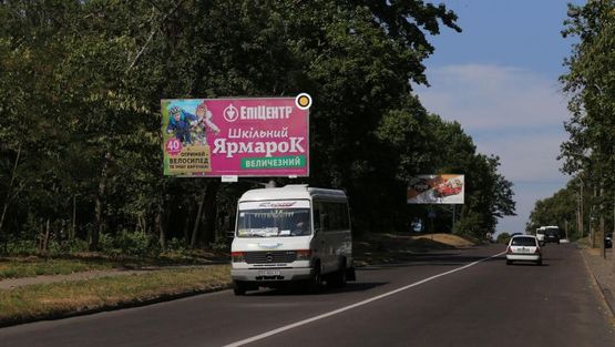 Фото рекламної площини за адресою Черновола В ул., въезд в город