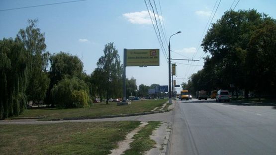 Фото рекламной плоскости по адресу Белопольское шоссе, р-н ГАИ, в центр