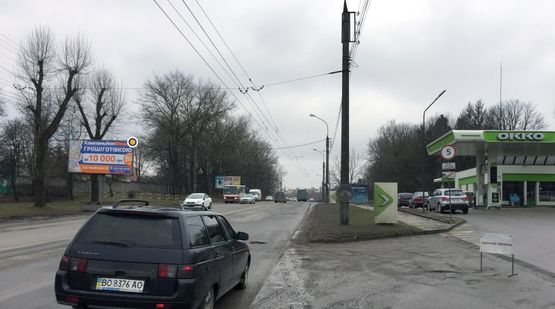 Фото рекламной плоскости по адресу 15-го Квитня ул., напротив АЗС ОККО, в сторону  Бендеры