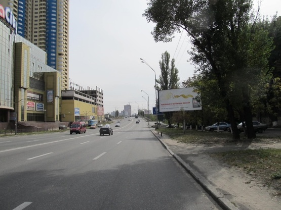 Фото рекламной плоскости по адресу Харьковское шоссе,48 направление Харьковской пл. (ТРЦ "МегаСити", Институт Химии)
