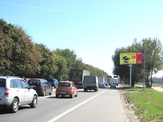 Фото рекламной плоскости по адресу Кольцевая дорога (напротив улицы Ленина, АЗС "КЛО", РСП "Столичный", АЗС "Shell", ТЦ "Аракс"), в направ. прос. А.Глушкова
