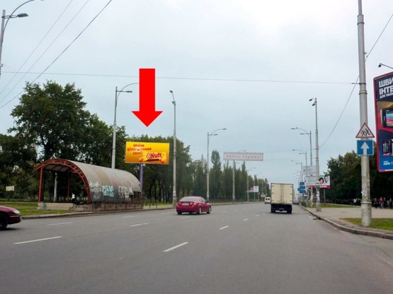 Фото рекламной плоскости по адресу Гагарина Ю. пр-т/ул. Красноткацкая, в сторону Ленинградской пл.