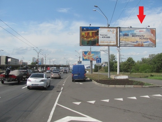 Фото рекламной плоскости по адресу Московский мост (100м от Тульской пл., ТРЦ "Plazma", "Sport Life", АЗС "Лукойл"), в направ. Московского прос.