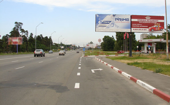 Фото рекламной плоскости по адресу Броварской пр-т/Дарница (А)-правый/АЗС Лукойл