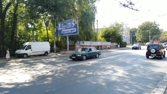 Фото рекламної площини за адресою Нигояна Сергея просп. (Калинина ул.) - Леваневского ул., (500м. к ст.м. Вокзальная, Парк им. Калинина, Армянская церковь), в направл. просп. Калинина