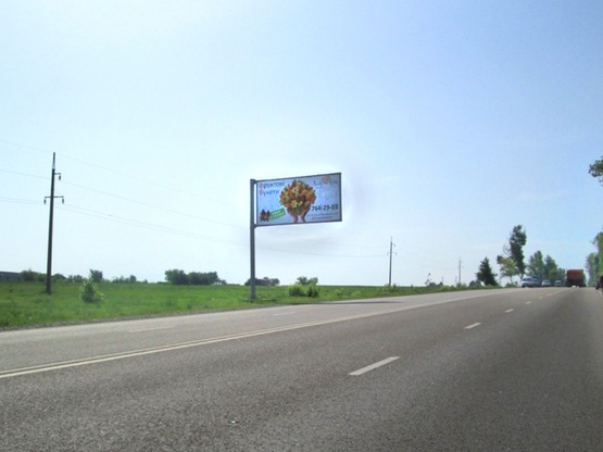 Фото рекламной плоскости по адресу Гагарина просп./Окружная дорога (с.Коммунар), (АЗС "БРОМ", гипермаркет "Эпицентр", Аэропорт), выезд из города