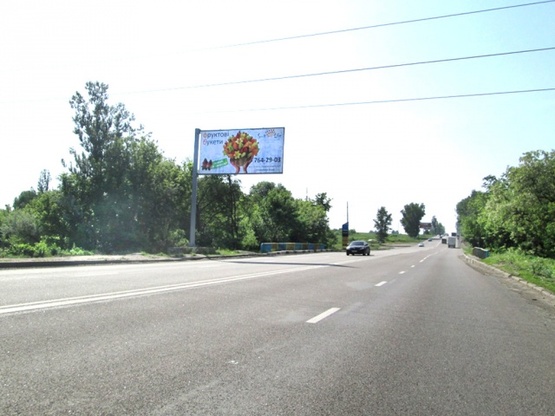 Фото рекламной плоскости по адресу Гагарина просп., напротив №352, (гипермаркет"Эпицентр", "Безлюдовский мясокомбинат", АЗС "БРОМ", выезд из города, из аэропорта