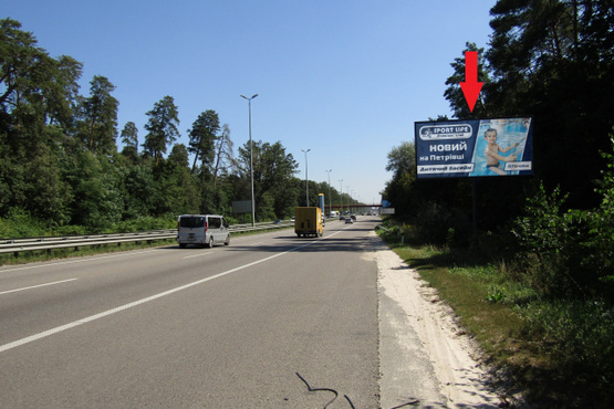 Фото рекламной плоскости по адресу Брест - Литовское шоссе ,  в напр. в Киев