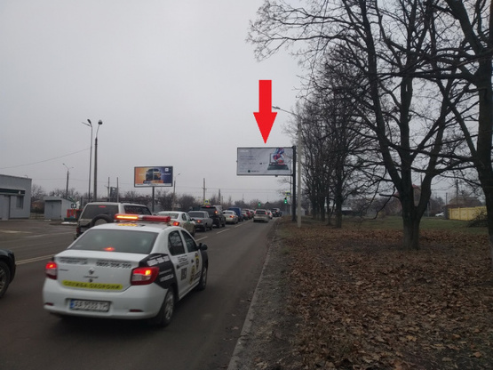 Фото рекламной плоскости по адресу Гв. Широнинцев, 1 А , выезд на Салтовское шоссе