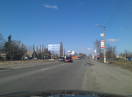 Фото рекламной плоскости по адресу пгт. Гостомель, ул. Ленина (на Гостомель)