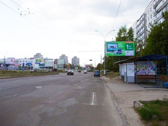 Фото рекламної площини за адресою Лушпы пр. - Серко ул. остановка (напротив АЗС "ANP",перед супермаркетом "Саммаркет")
