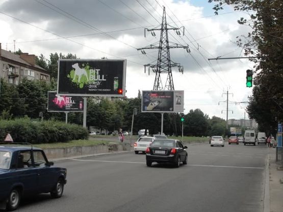 Фото рекламної площини за адресою Поля пр. - Стромцова ул., из центра