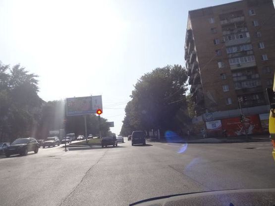 Фото рекламной плоскости по адресу Мазепы пр., 51 - Гордиенка ул., из центра