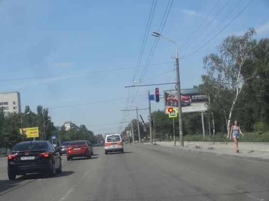 Фото рекламной плоскости по адресу Набережная Победы ул., 44, напротив, в центр