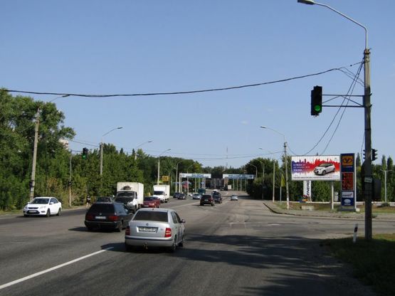 Фото рекламной плоскости по адресу m019A1,Запорізьке шосе - вул. Старокодацька, в'їзд у місто