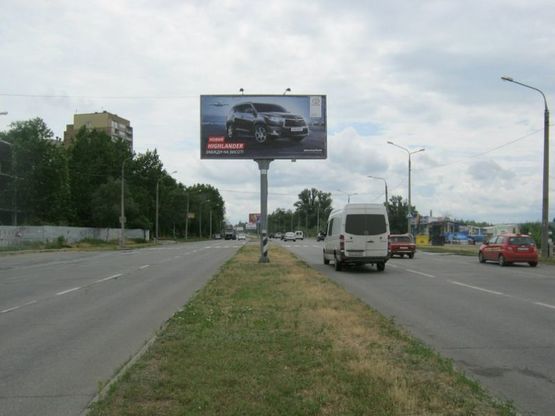 Фото рекламной плоскости по адресу Набережна магістраль  – вул.Нижнедніпровська,(призматрон) напрямок руху до вокзалу