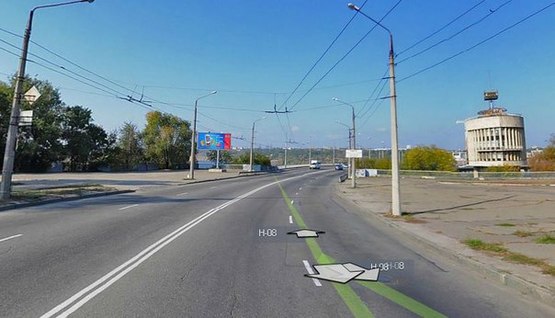 Фото рекламной плоскости по адресу вул.Б.Хмельницького — виїзд на ДніпроГЄС, напрямок з центра, ст.Б (призматрон)
