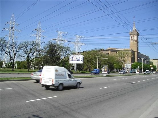 Фото рекламной плоскости по адресу пр.Леніна - вул.Верхня