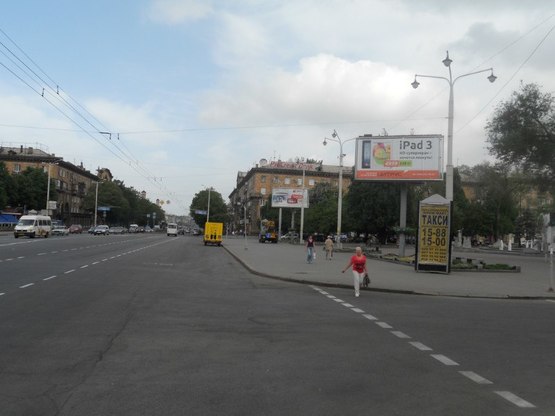 Фото рекламной плоскости по адресу пр.Леніна - пл.Маяковського