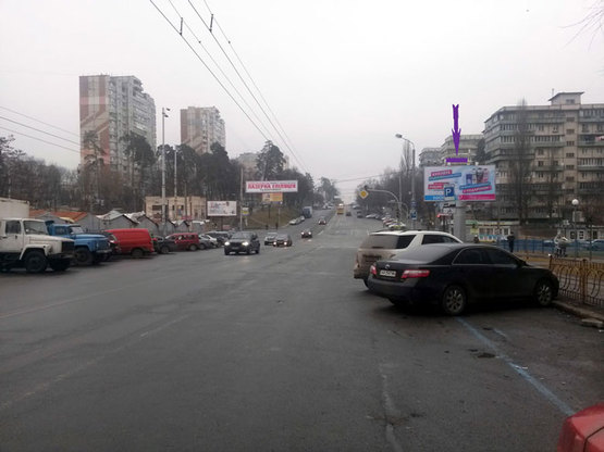 Фото рекламной плоскости по адресу ул. Чернобыльская,\ ул. Ирпенская