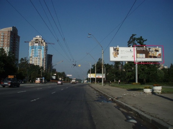Фото рекламной плоскости по адресу Перемоги проспект /  Палладіна академіка проспект (шляхопровід)