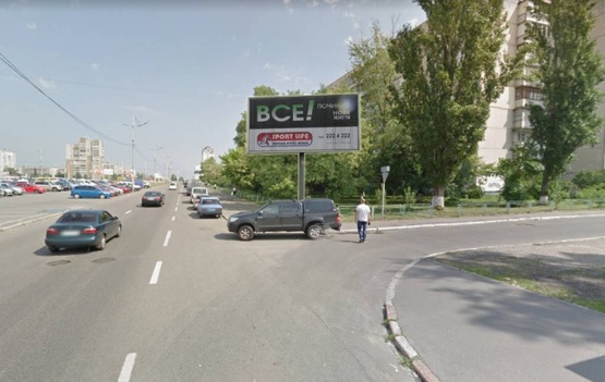 Фото рекламной плоскости по адресу просп. Оболонський, 40