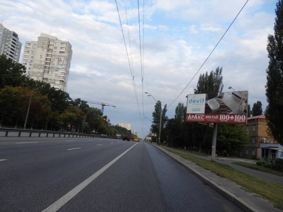 Фото рекламной плоскости по адресу Победы проспект, 118   по ходу из центра