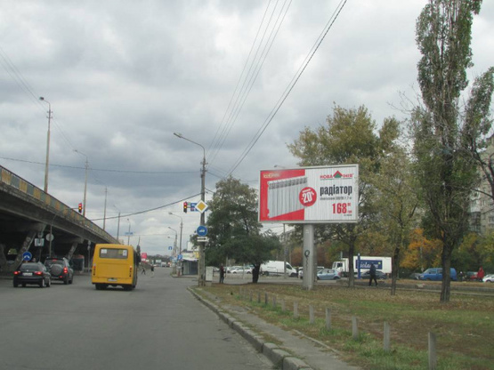Фото рекламной плоскости по адресу Братиславська, 24 / Шолом-Алейхема (ринок "Юність")