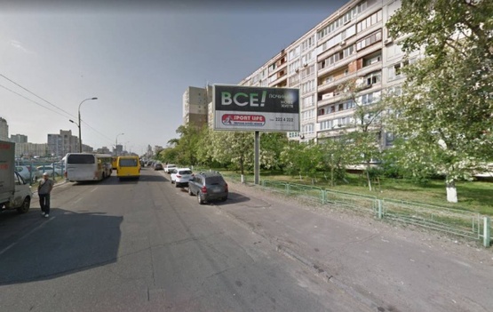 Фото рекламной плоскости по адресу просп. Оболонський, 51/30